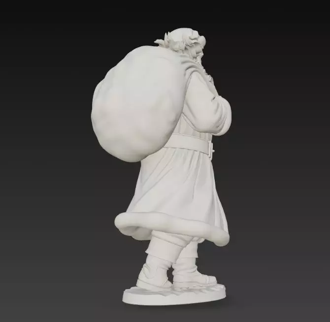 Mysterious Traveler Santa Claus 3D print model_22