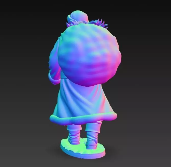 Mysterious Traveler Santa Claus 3D print model_15