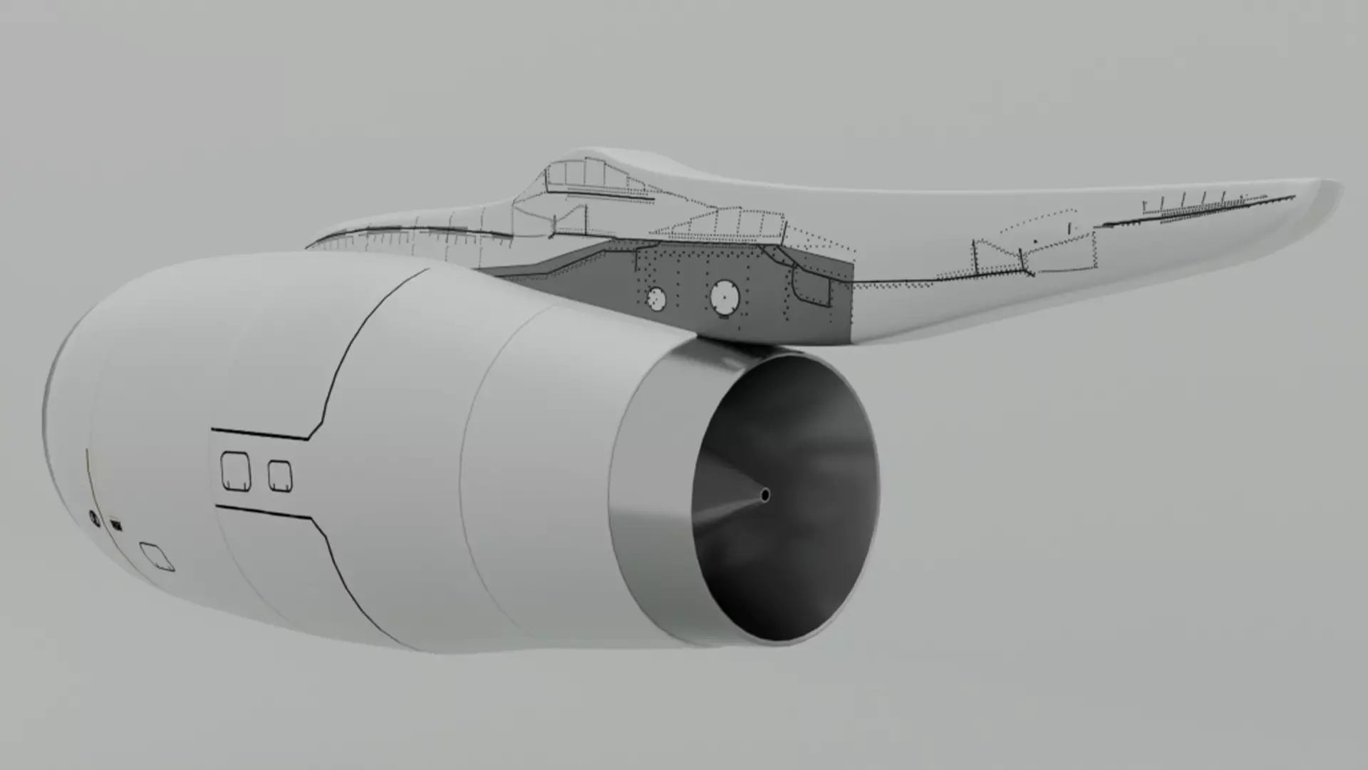Aeroplan Engine  3D model_4