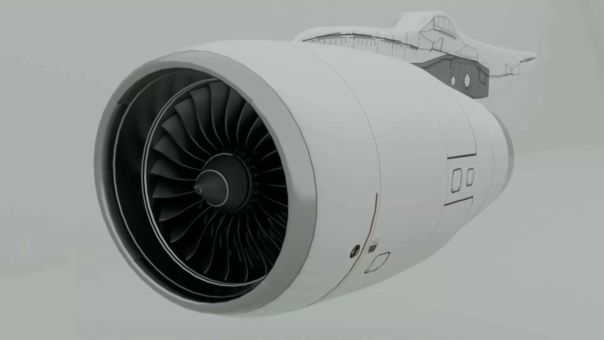 Aeroplan Engine  3D model_2