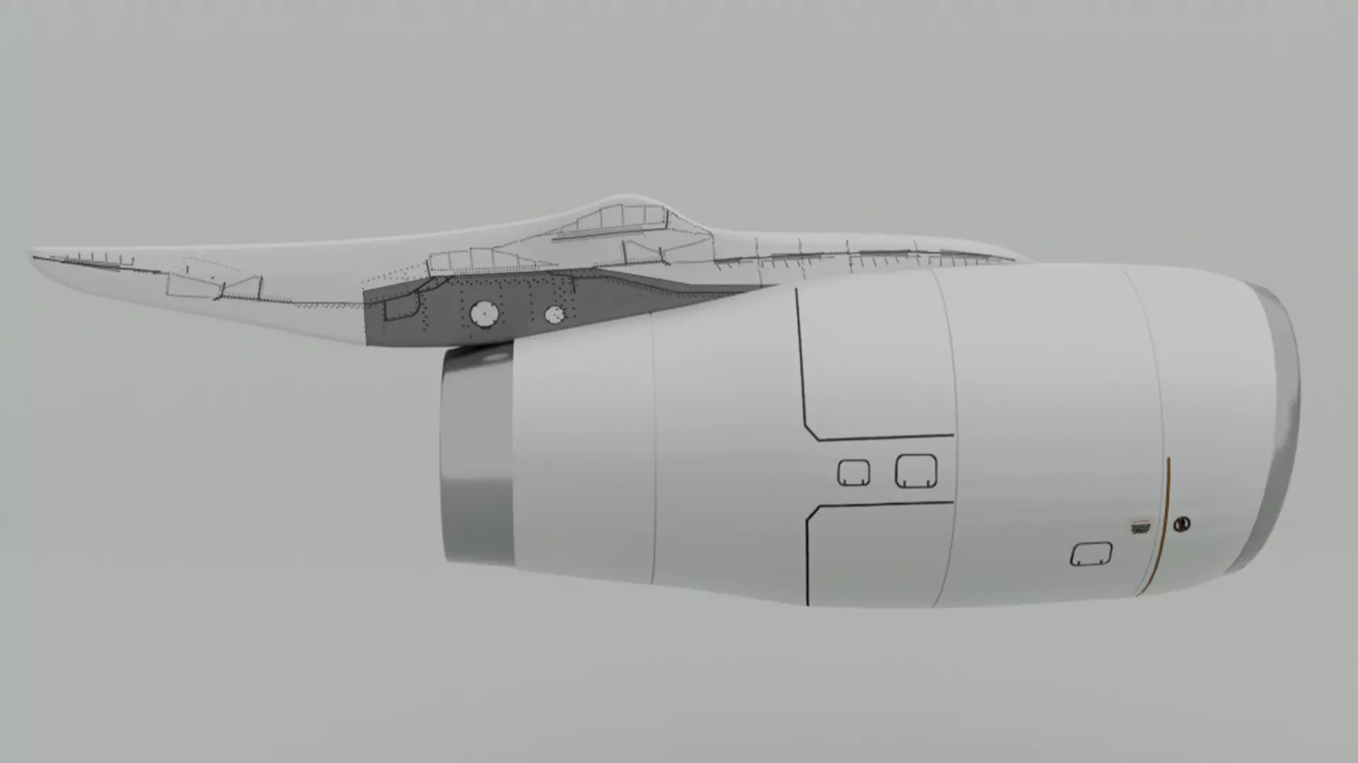 Aeroplan Engine  3D model_7