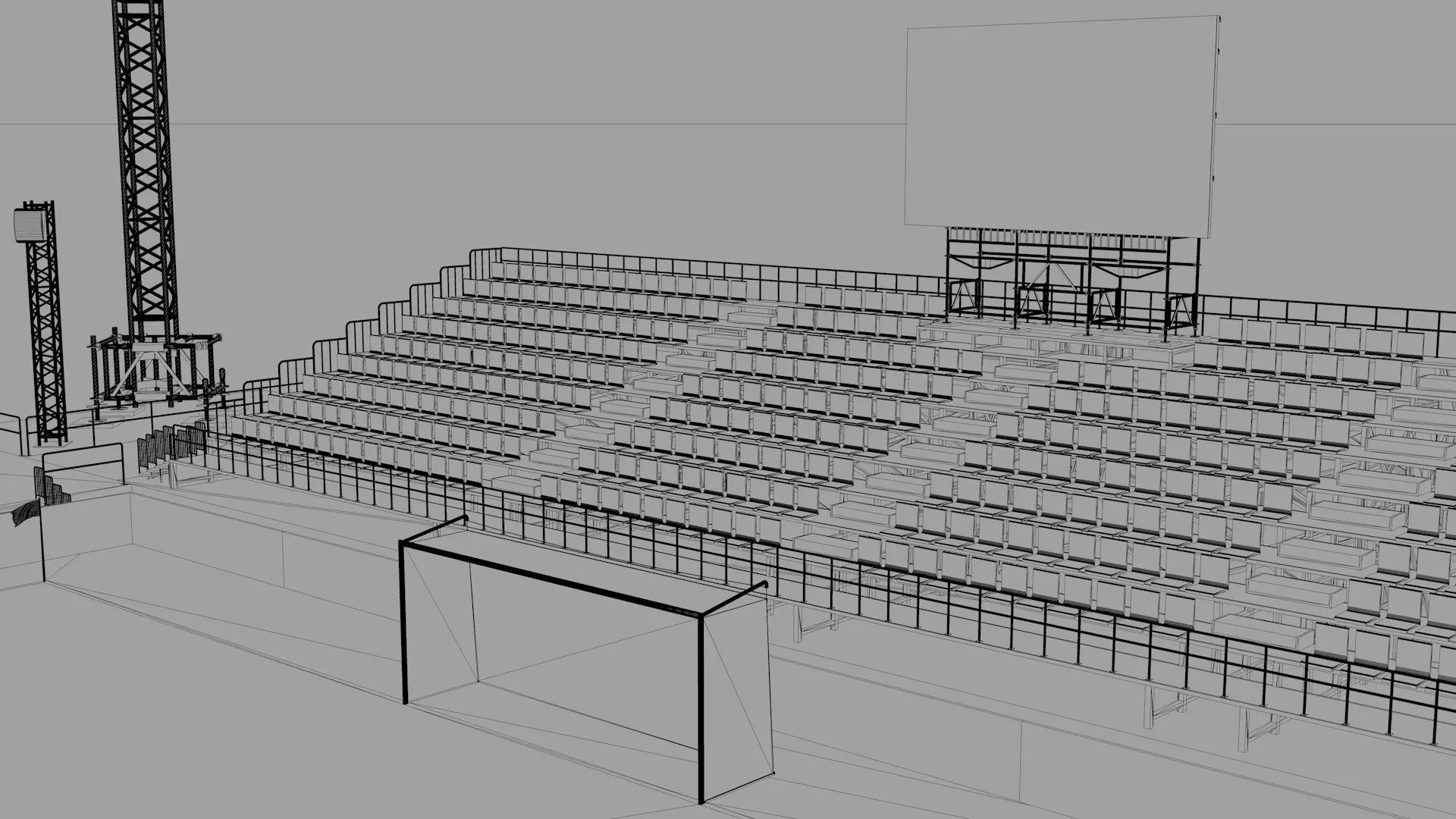 Beach Football Soccer Stadium 3D model_30