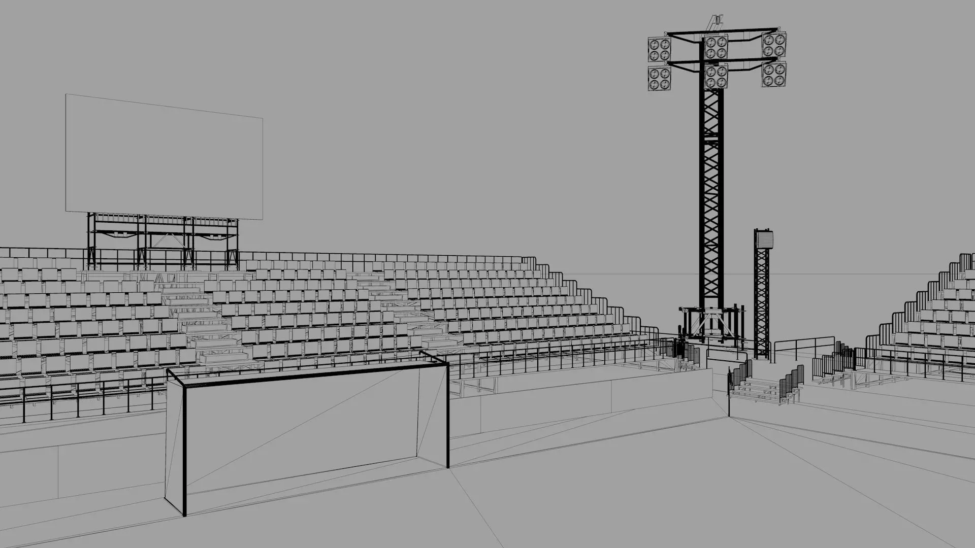 Beach Football Soccer Stadium 3D model_26