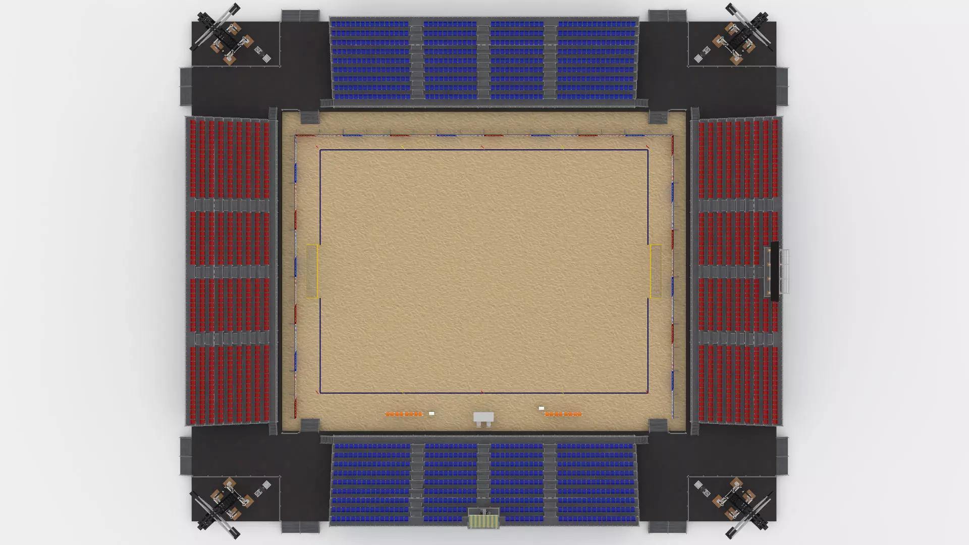 Beach Football Soccer Stadium 3D model_25