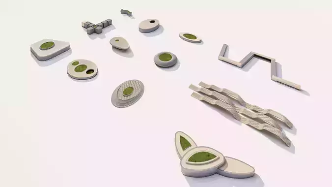 Urban Park concrete and wood benches with planter kit