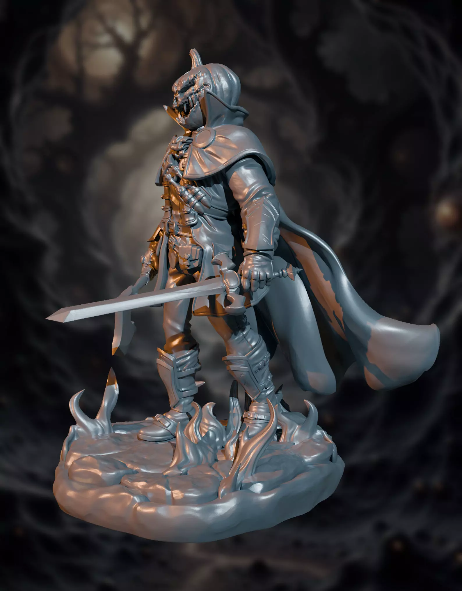 the pumpkin king print ready 3D print model_1