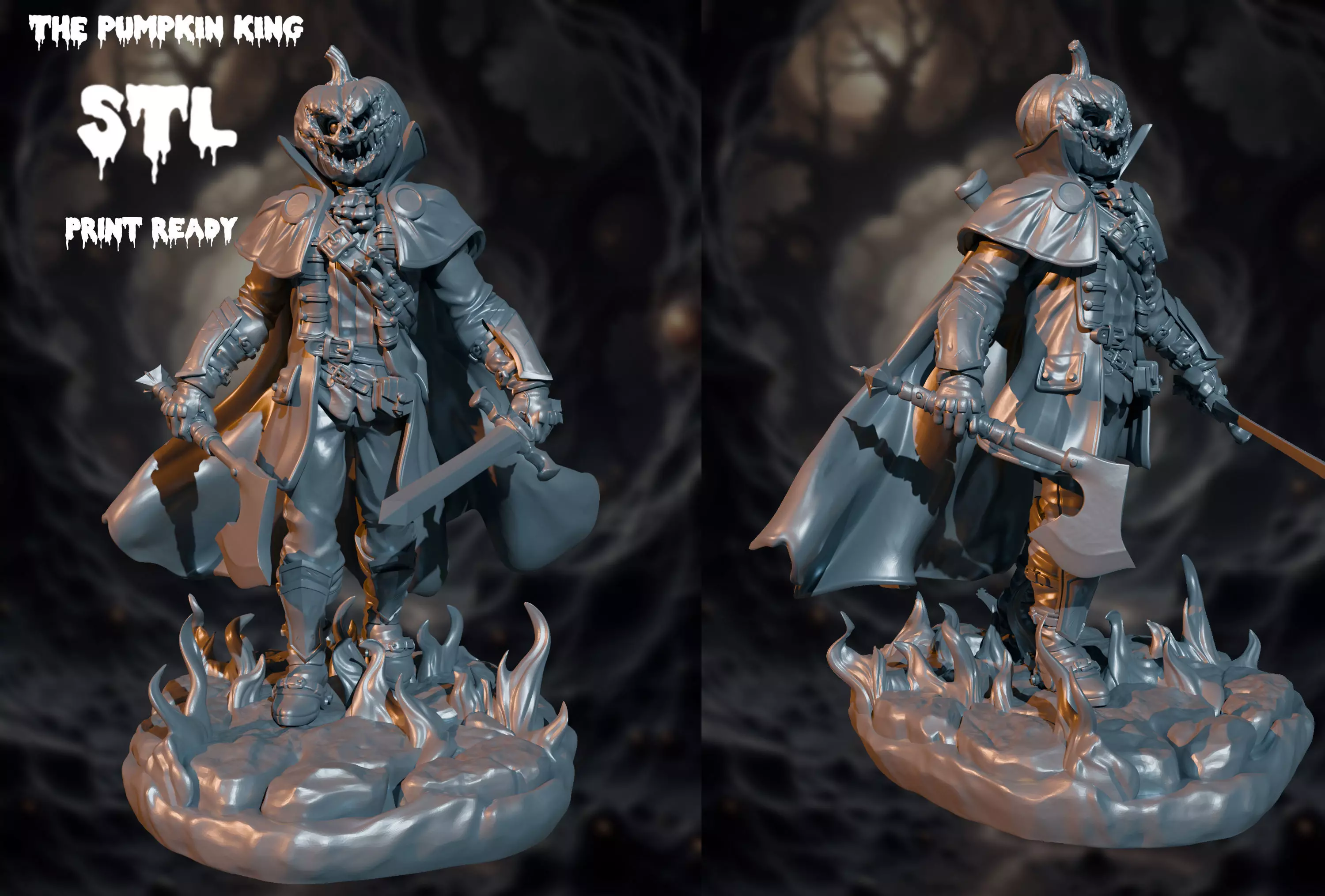the pumpkin king print ready 3D print model_0