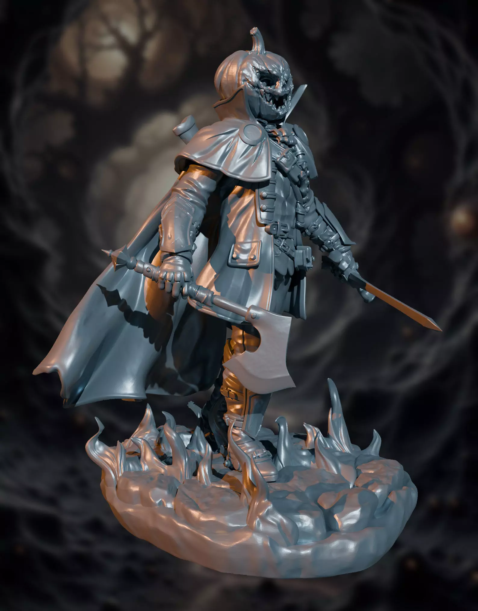 the pumpkin king print ready 3D print model_3