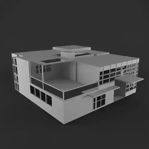 House Low Poly modern