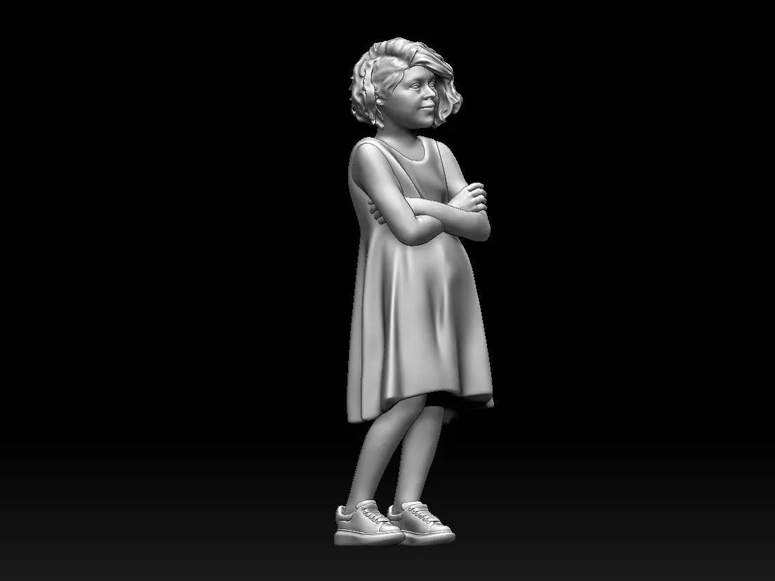 Girl 01 3D print model_14
