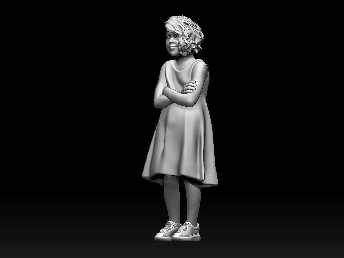 Girl 01 3D print model_9