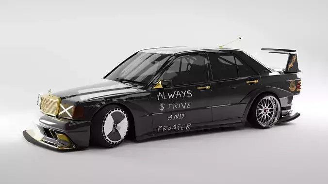Asap Rocky Car Mercedes 190E