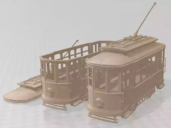 Old Tram - 1 Printable