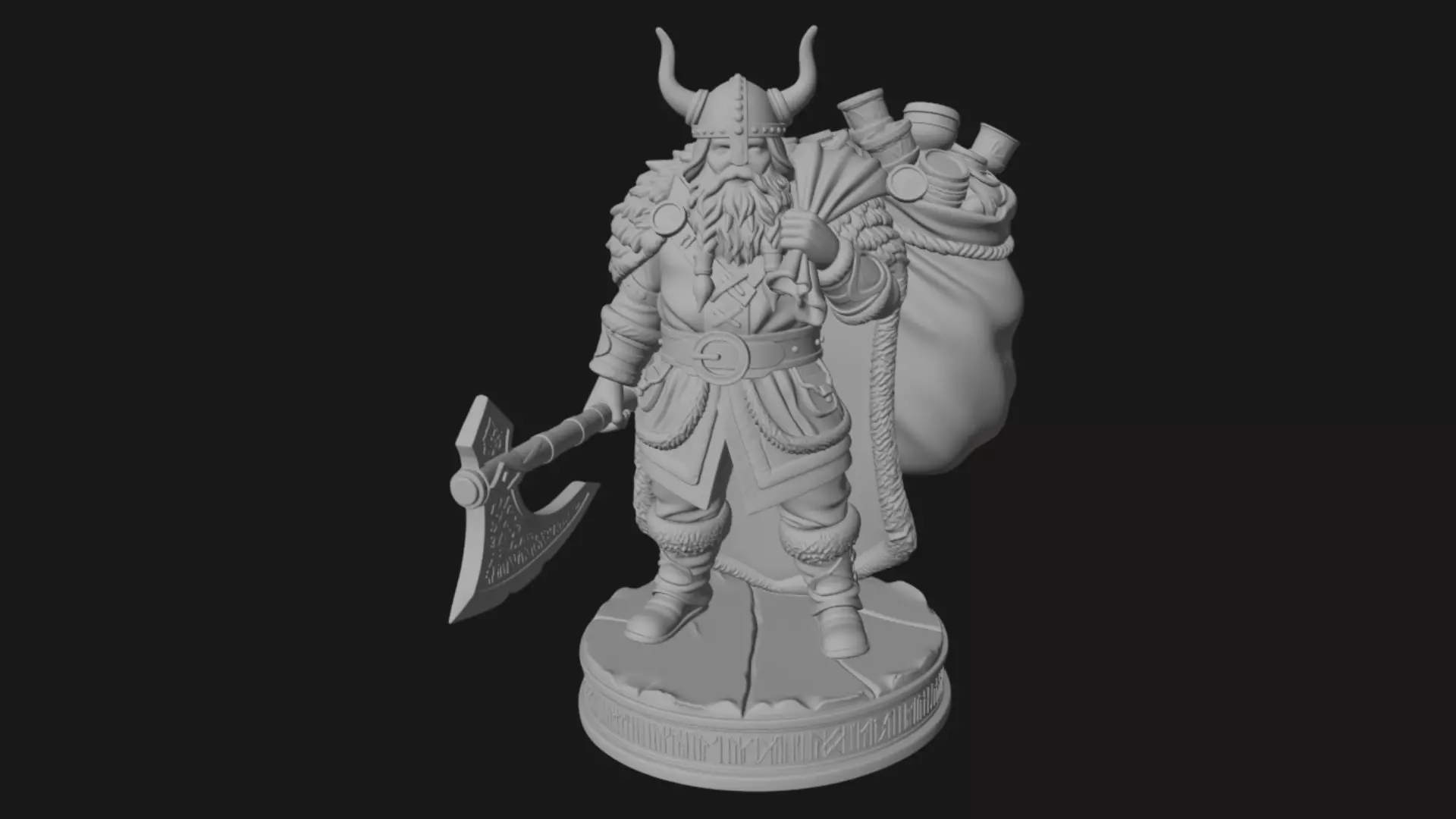 Santa Claus 3d Model for Print 3D print model_5