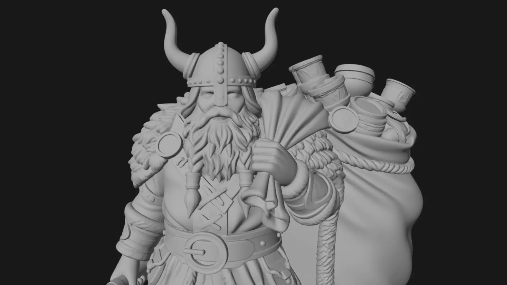 Santa Claus 3d Model for Print 3D print model_6
