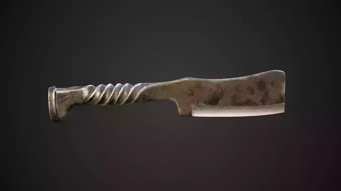 Wrought Iron Butchers Knife