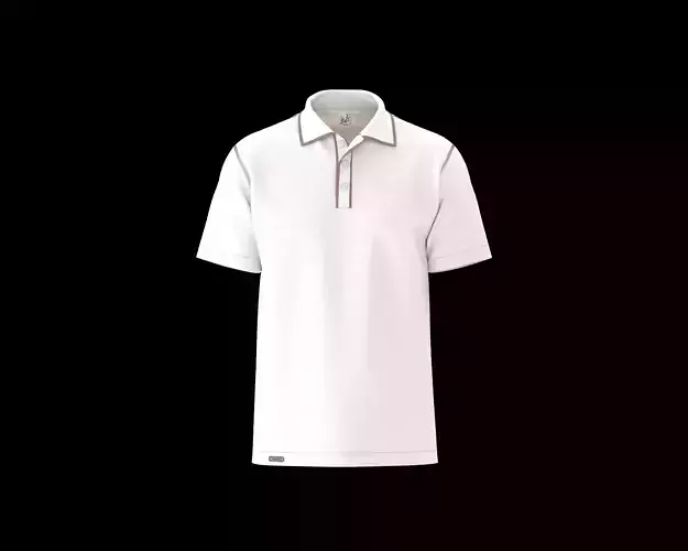 Mens polo shirt with different color tipping 