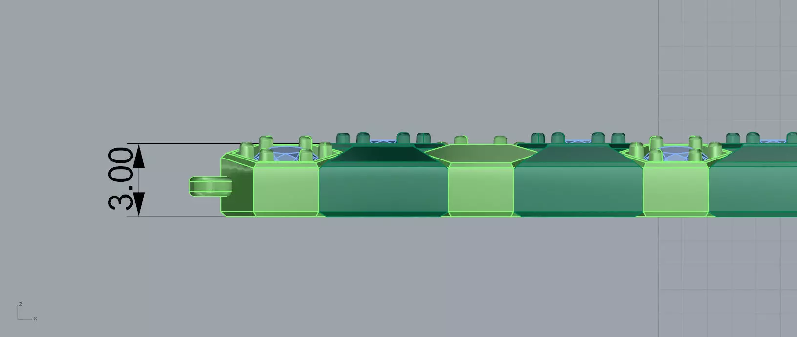 Bee de Chaumet Bracelet Hexagon 3D print model_9