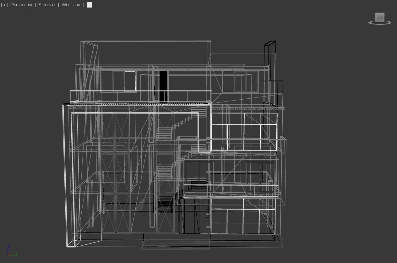 Modern House exterior 3D model_14