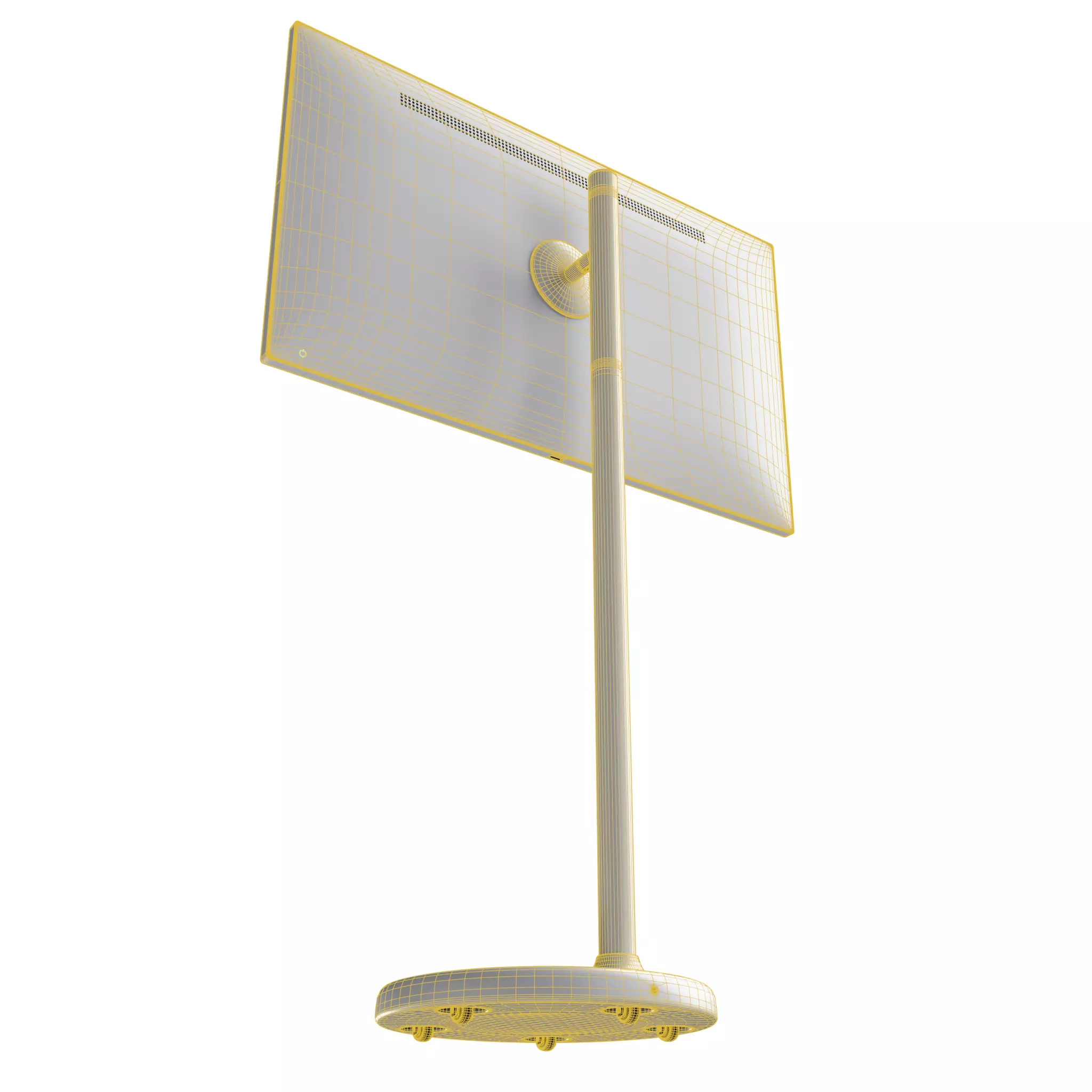 32 inch mobile touchscreen Low-poly 3D model_3