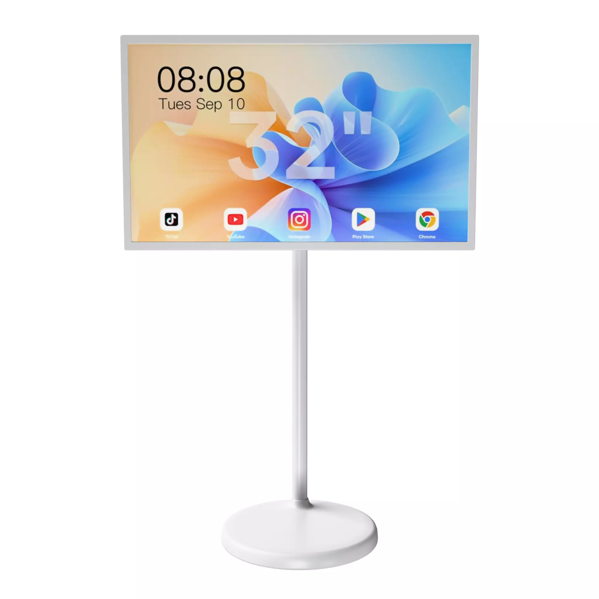 32 inch mobile touchscreen Low-poly 3D model_0
