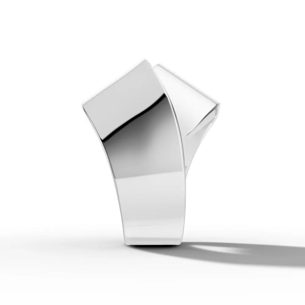 Abbraccio ring 3D print model_3