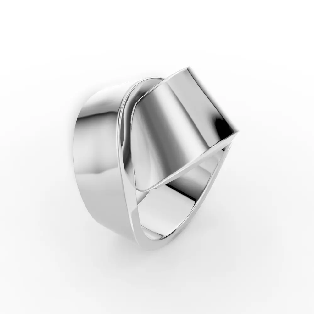 Abbraccio ring 3D print model_1