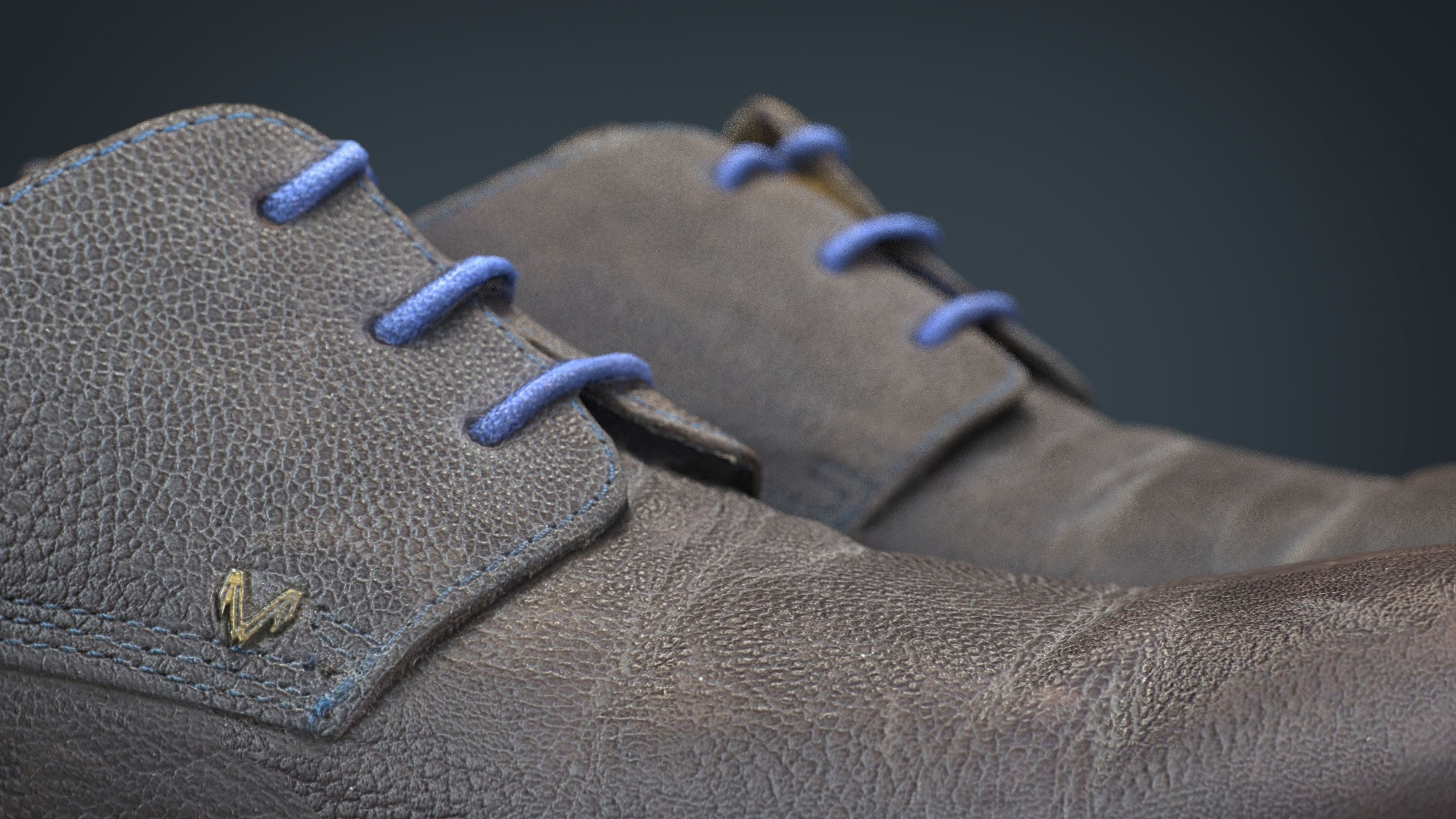 Shoes Low-poly 3D model_4