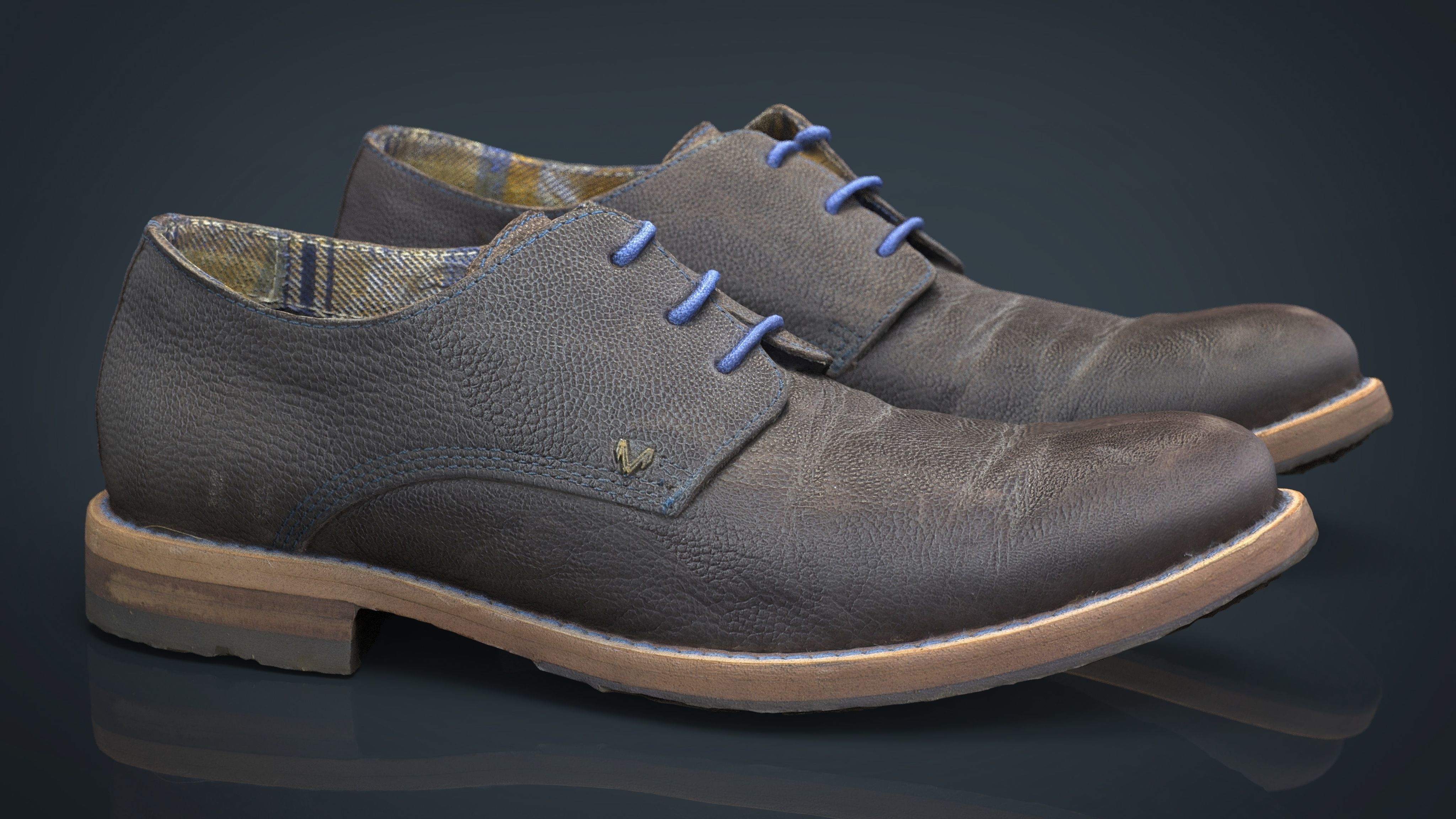 Shoes Low-poly 3D model_3