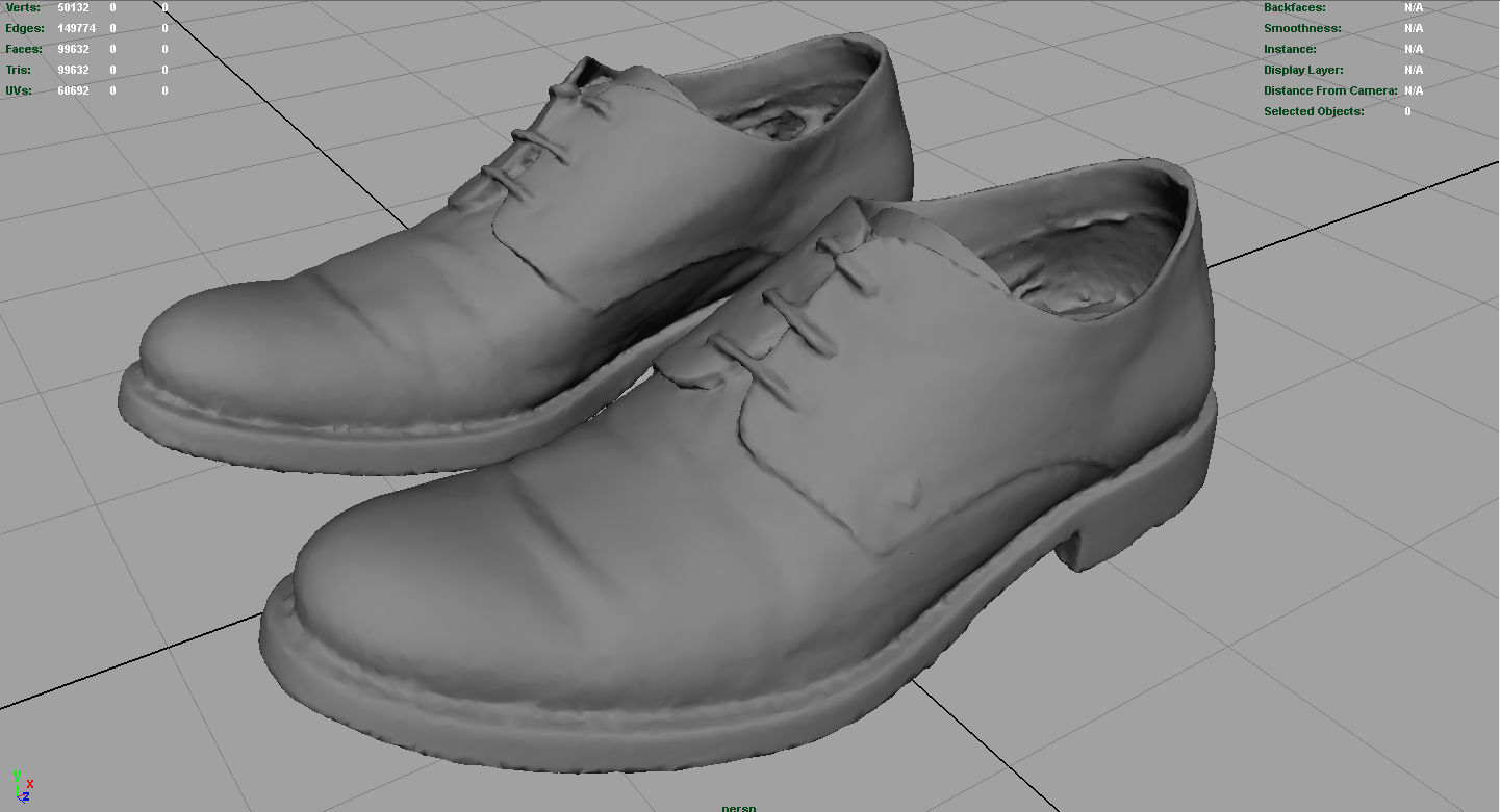 Shoes Low-poly 3D model_6