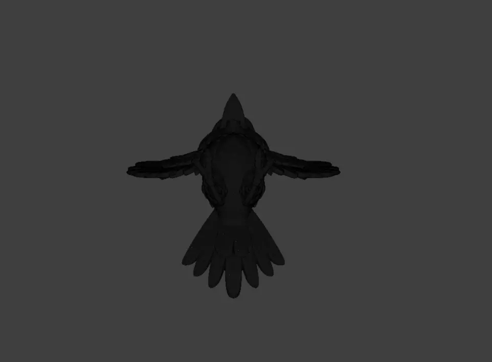 Raven Fury Low-poly 3D model_27