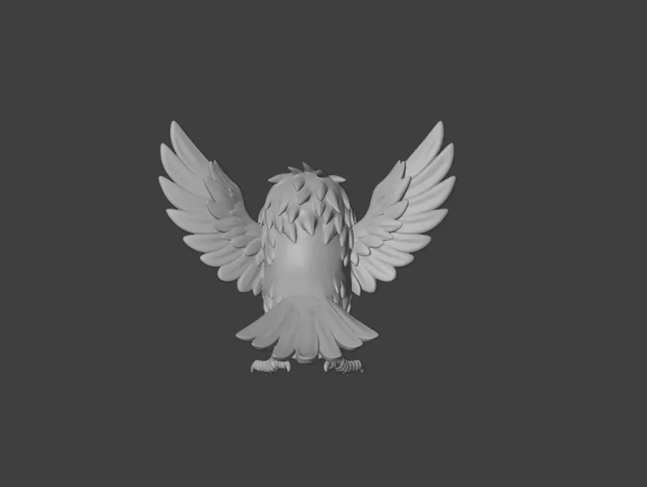 Raven Fury Low-poly 3D model_18