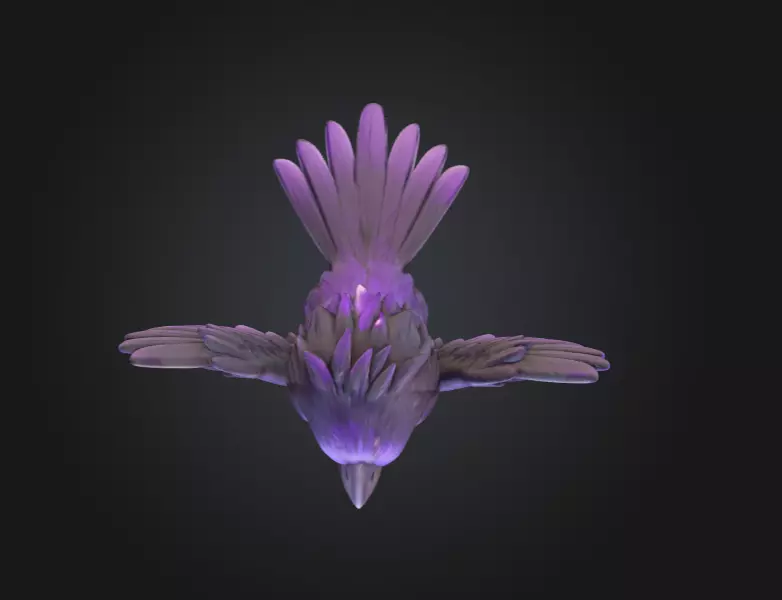 Raven Fury Low-poly 3D model_15