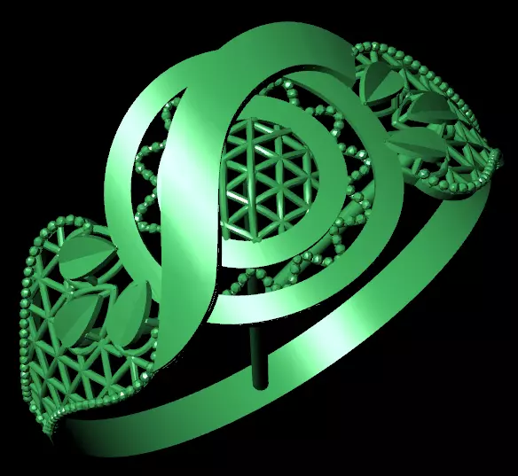 Rings 3D print model_2