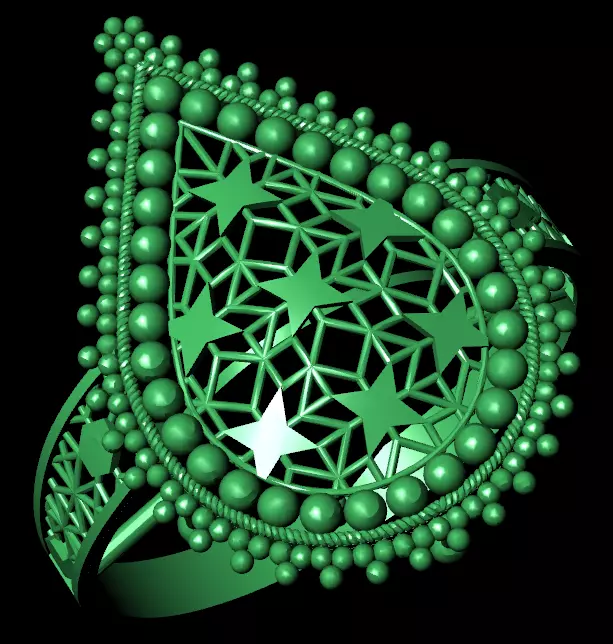 Rings 3D print model_2