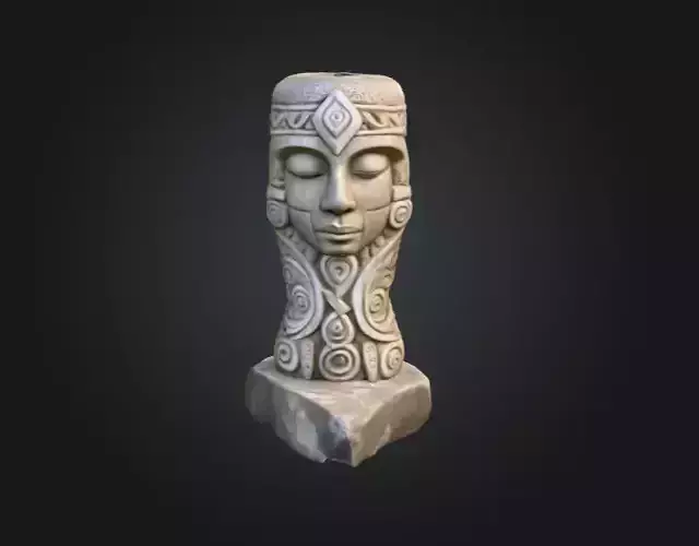 Serene Stone Guardian