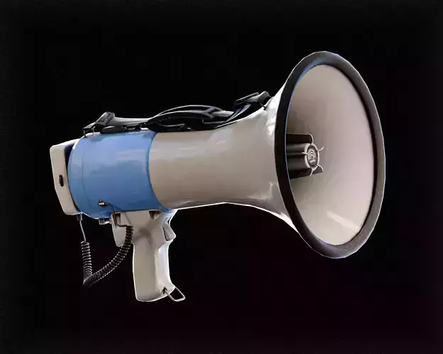 Megaphone 3D Model Prop - Game Ready