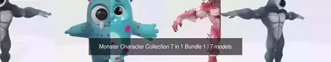 Monster Character Collection 7 in 1 Bundle 1