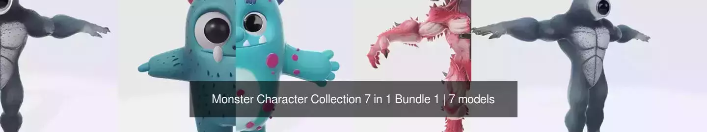 Monster Character Collection 7 in 1 Bundle 1 _0