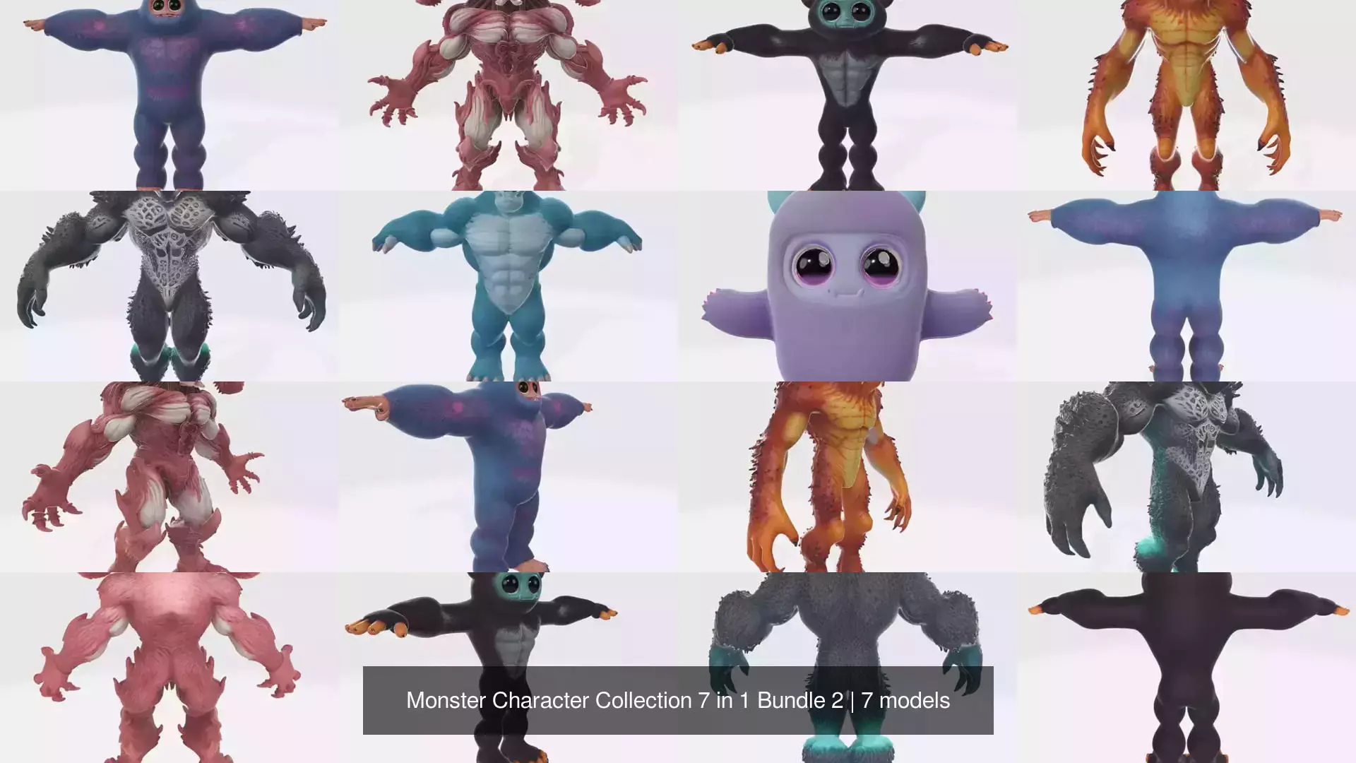 Monster Character Collection 7 in 1 Bundle 2 _0
