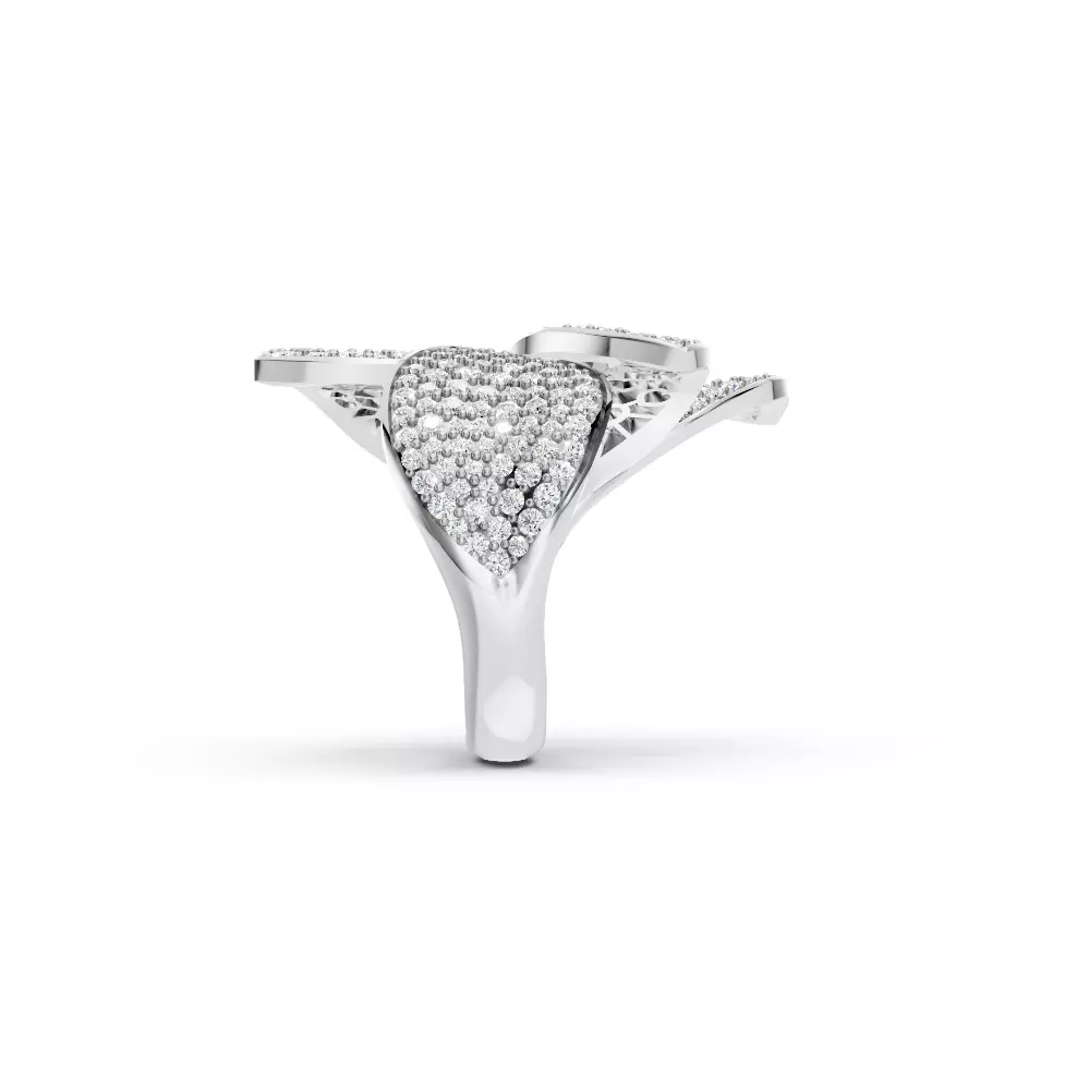 Pasqual Bruni Giardini Segreti diamond Five Leafs ring  3D print model_6