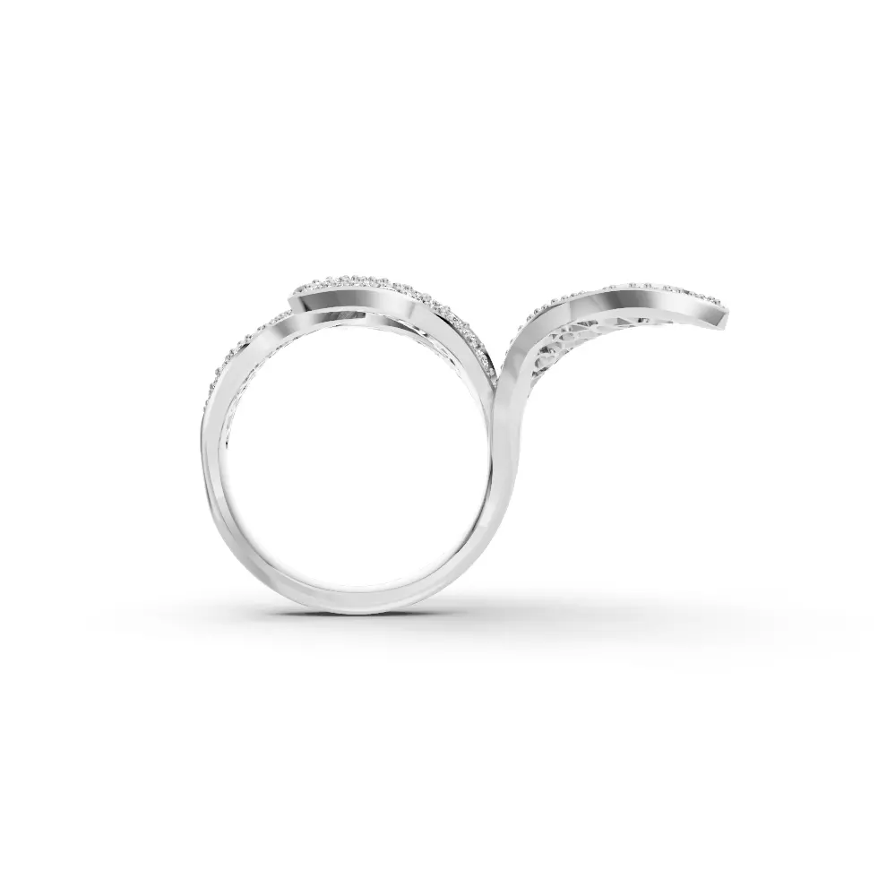 Pasqual Bruni Giardini Segreti diamond Five Leafs ring  3D print model_4