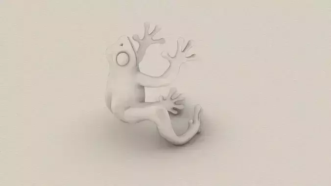 Frog ear cuff 3D print model