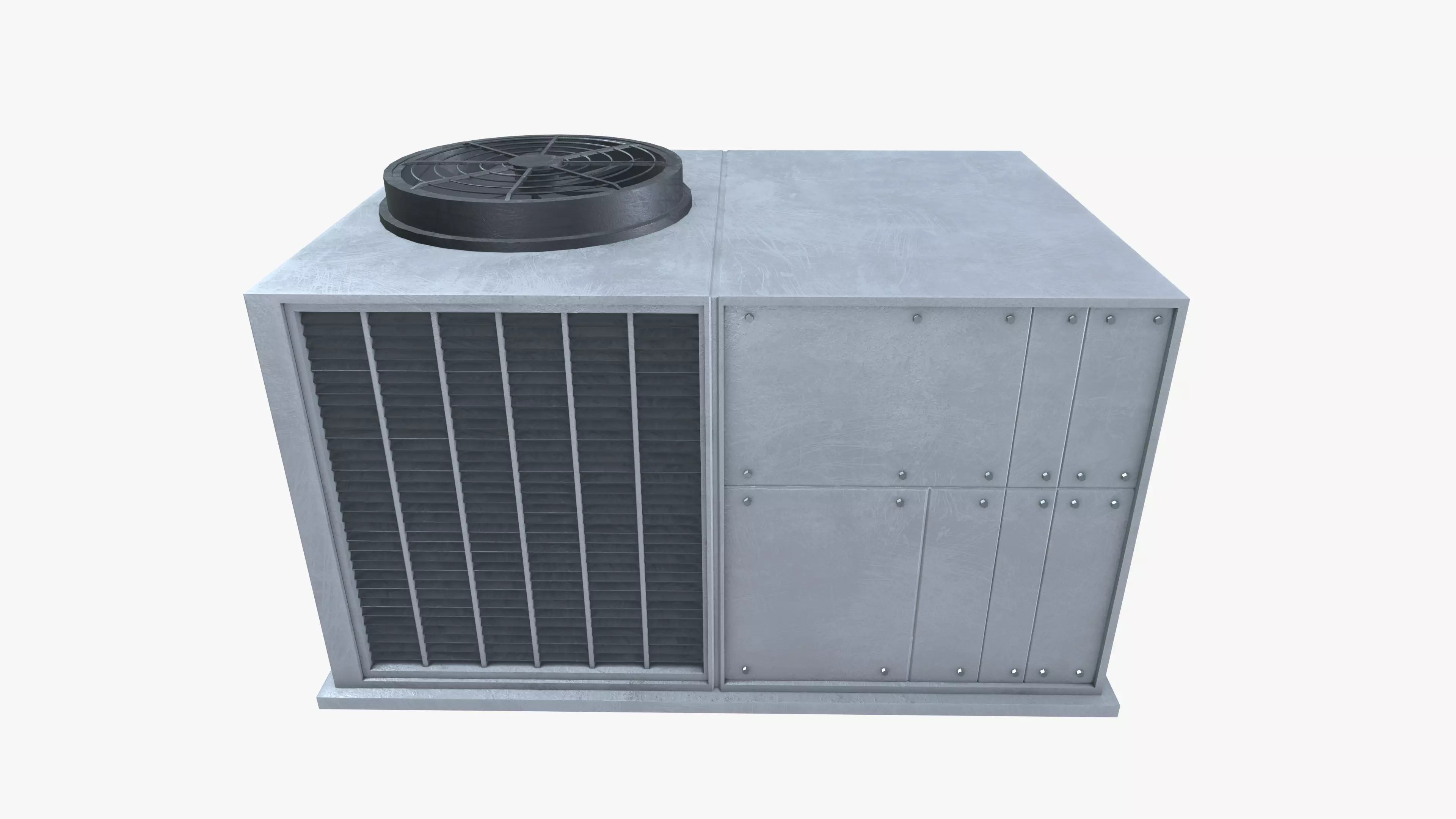Rooftop Air Conditioning Unit Low-poly 3D model_9