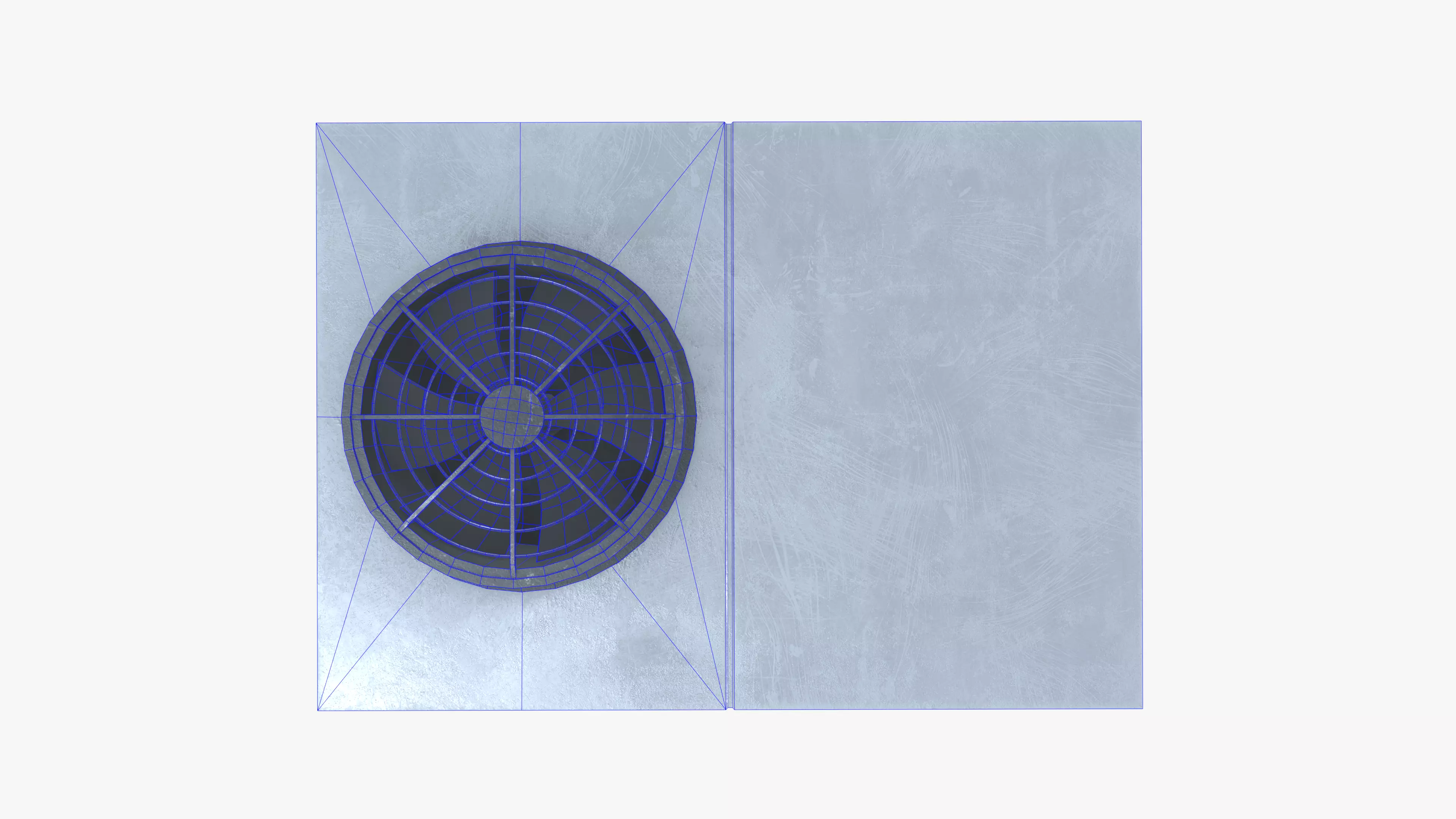 Rooftop Air Conditioning Unit Low-poly 3D model_11