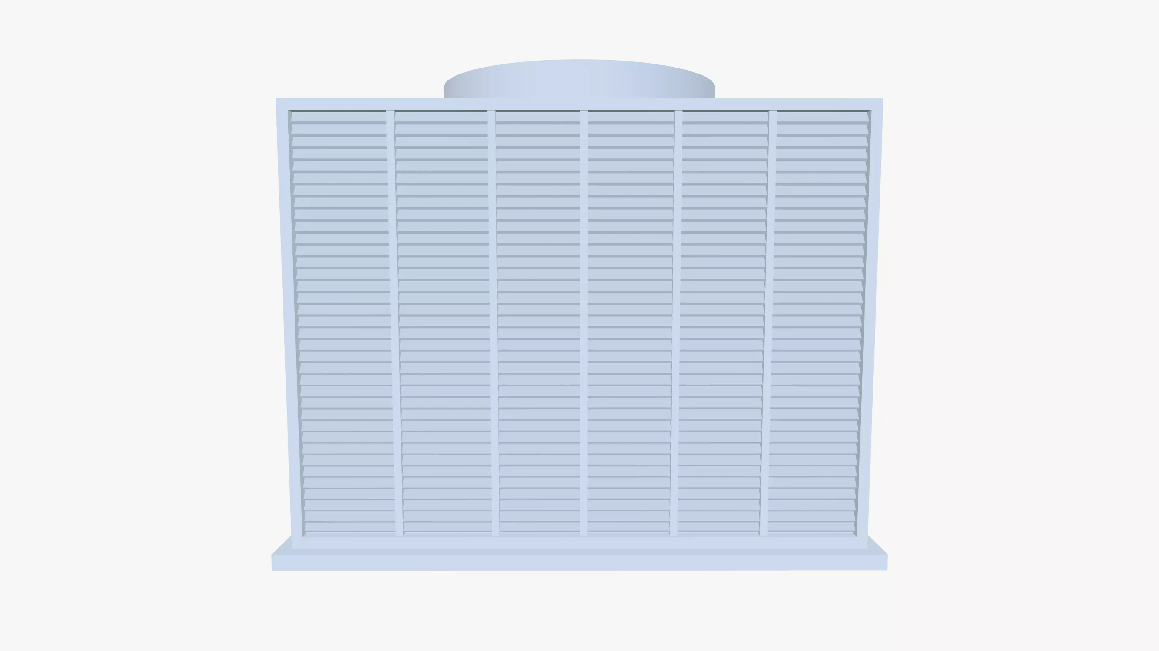 Rooftop Air Conditioning Unit Low-poly 3D model_2