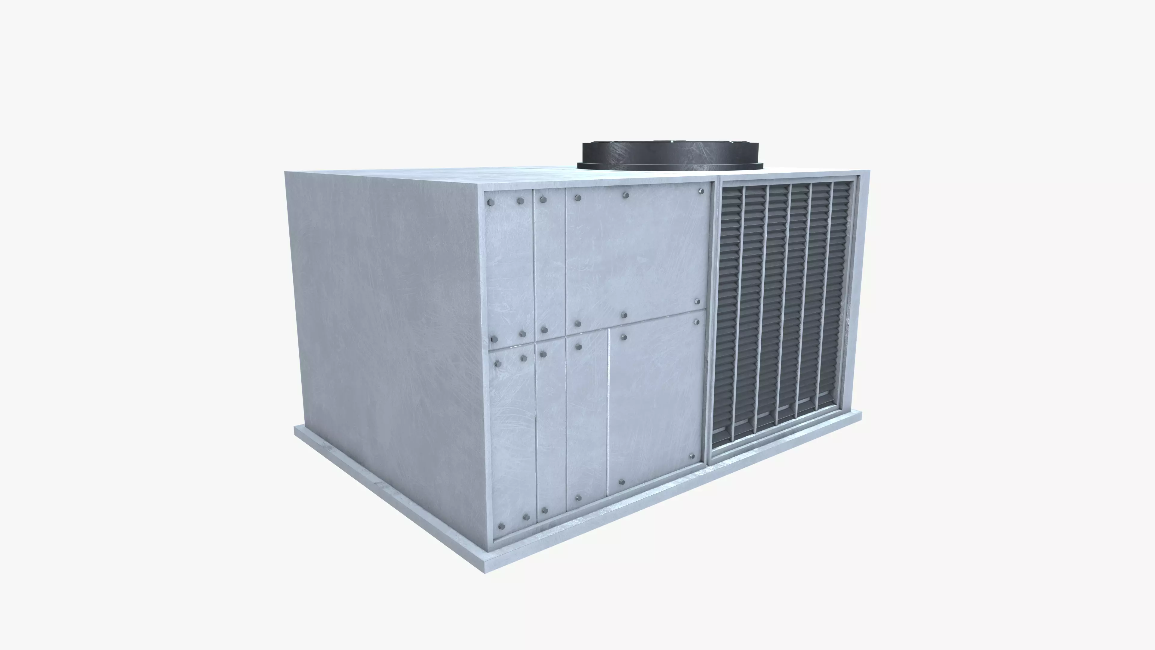 Rooftop Air Conditioning Unit Low-poly 3D model_6