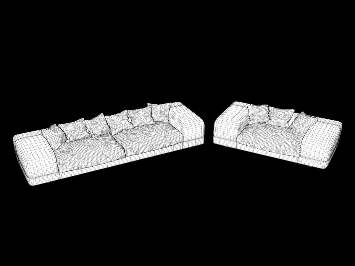 Sofa and Chair collection 3D model_12