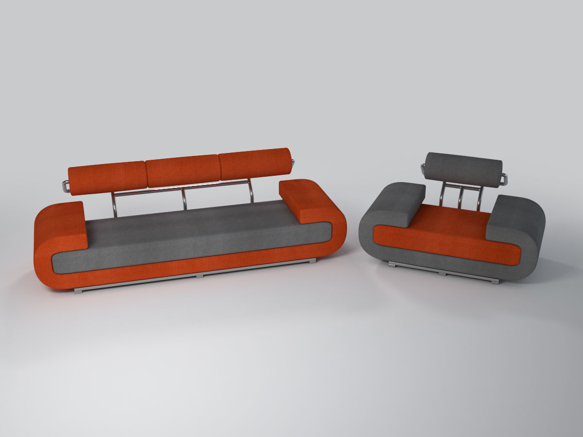 Sofa and Chair collection 3D model_34