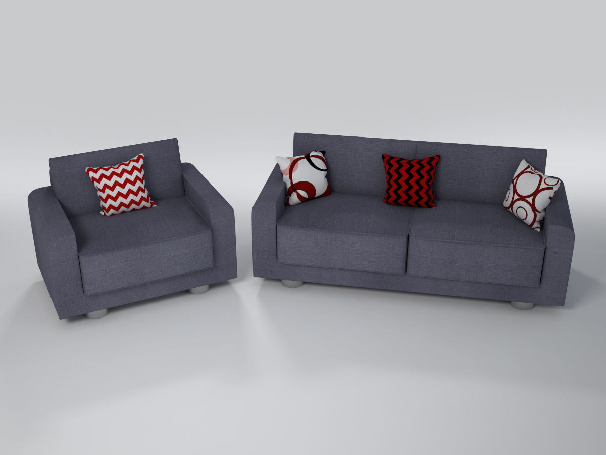 Sofa and Chair collection 3D model_1